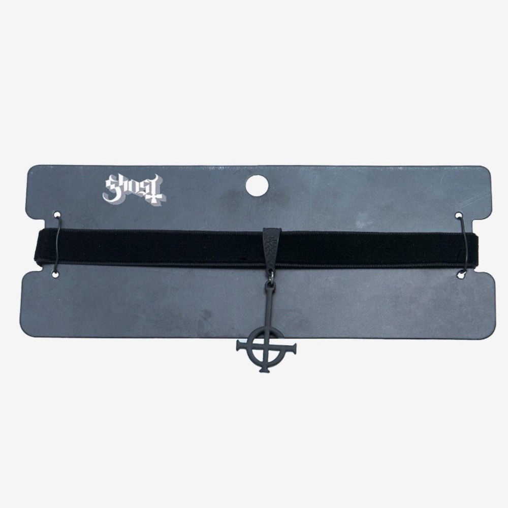 Ghost Grucifix‎ Logo Choker Hot Topic Papa Emeritus